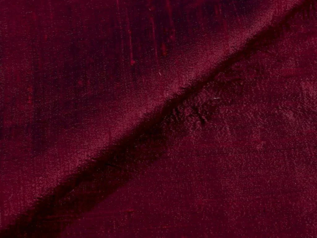 Dark Maroon Plain Dyed Bangalore Raw Silk Fabric