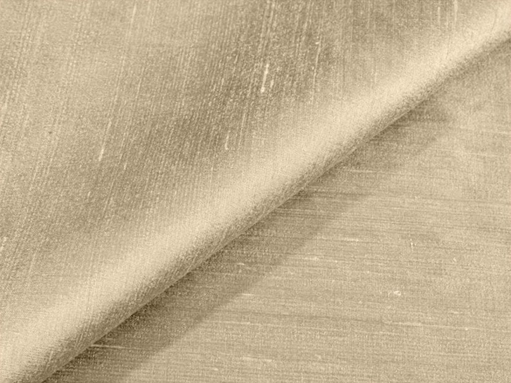 Light Beige Plain Dyed Bangalore Raw Silk Fabric