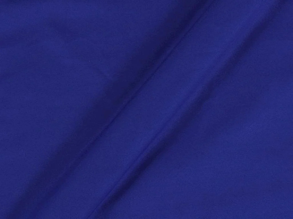 Royal Blue Plain Dyed American Crepe Fabric