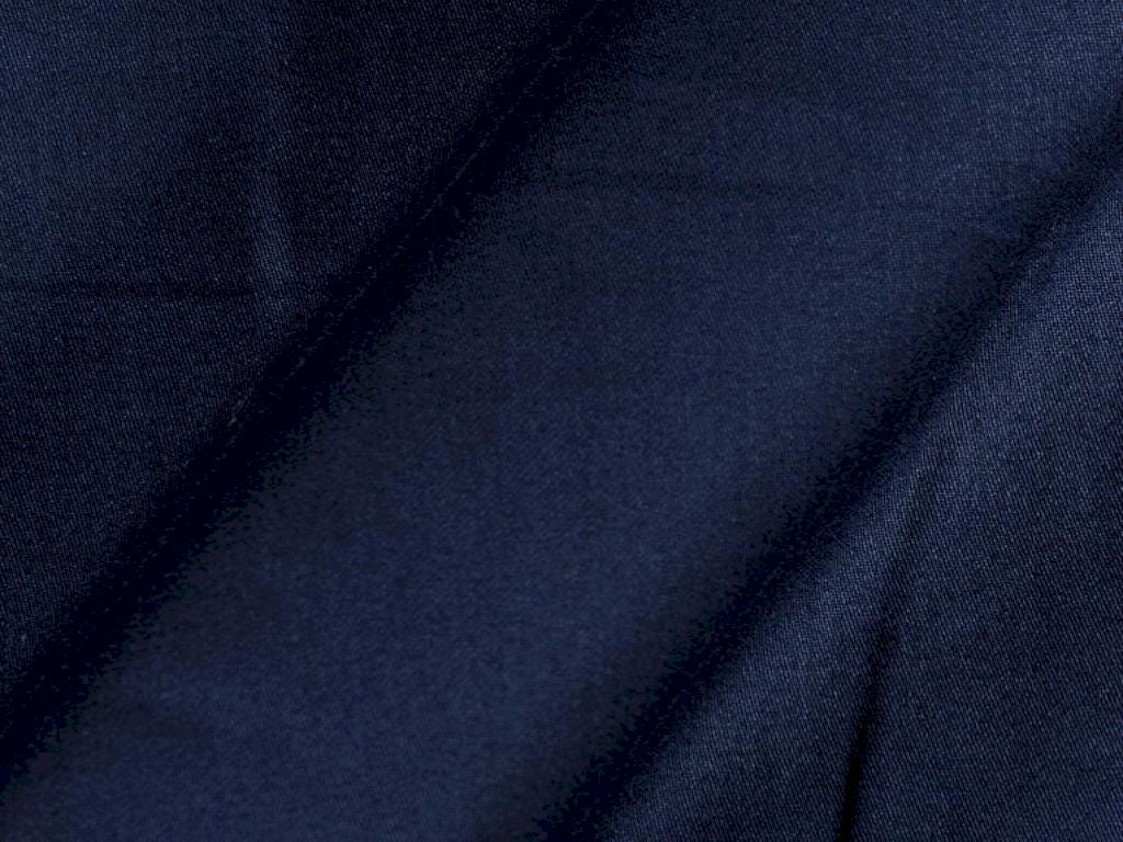 Navy Blue Plain Dyed Cotton Satin Fabric