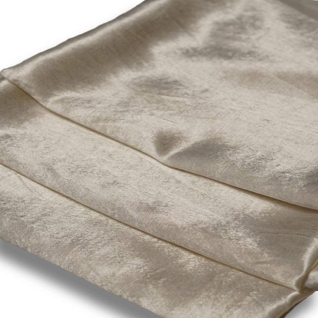 White Dyeable Plain Gaji Silk Fabric