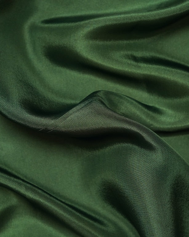 Mehandi Green Plain Viscose Uppada Silk Fabric