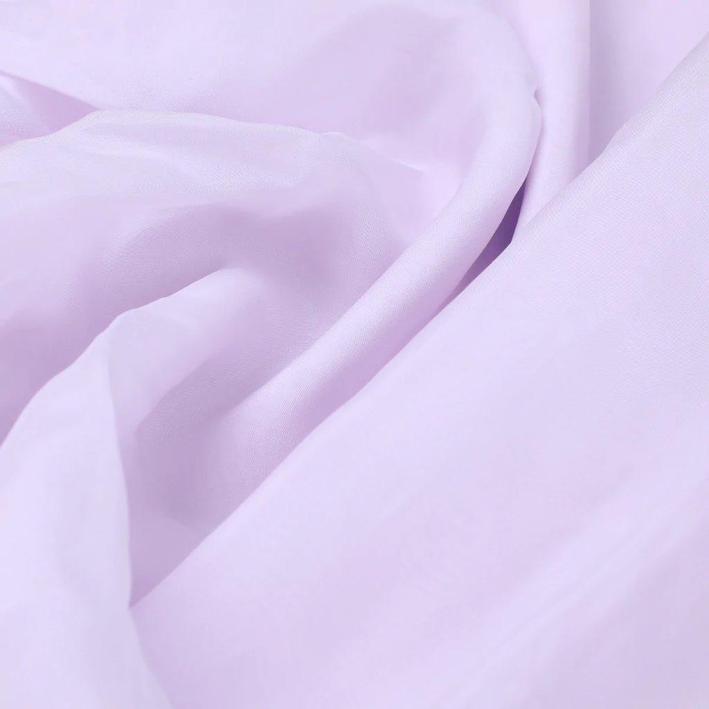 Pale Lilac Plain Viscose Organza Fabric