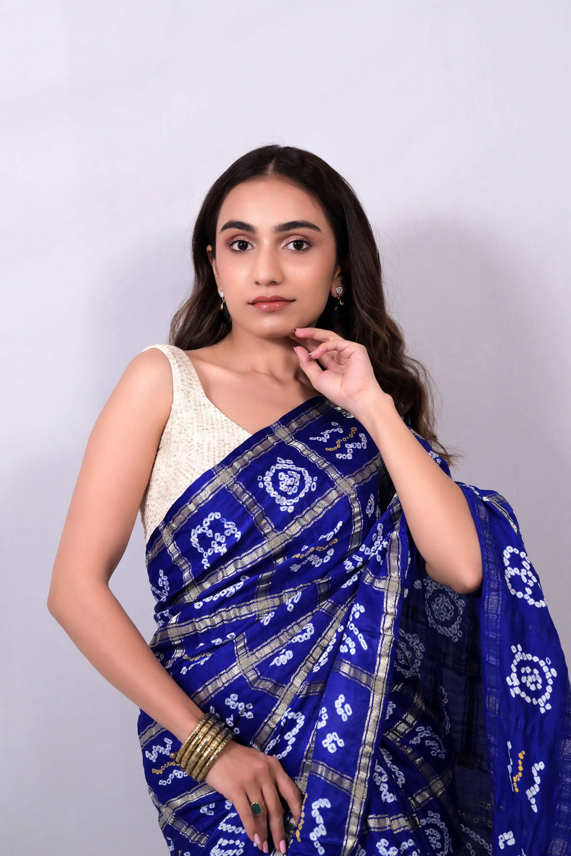 Royal Blue - Kutch Bandhani