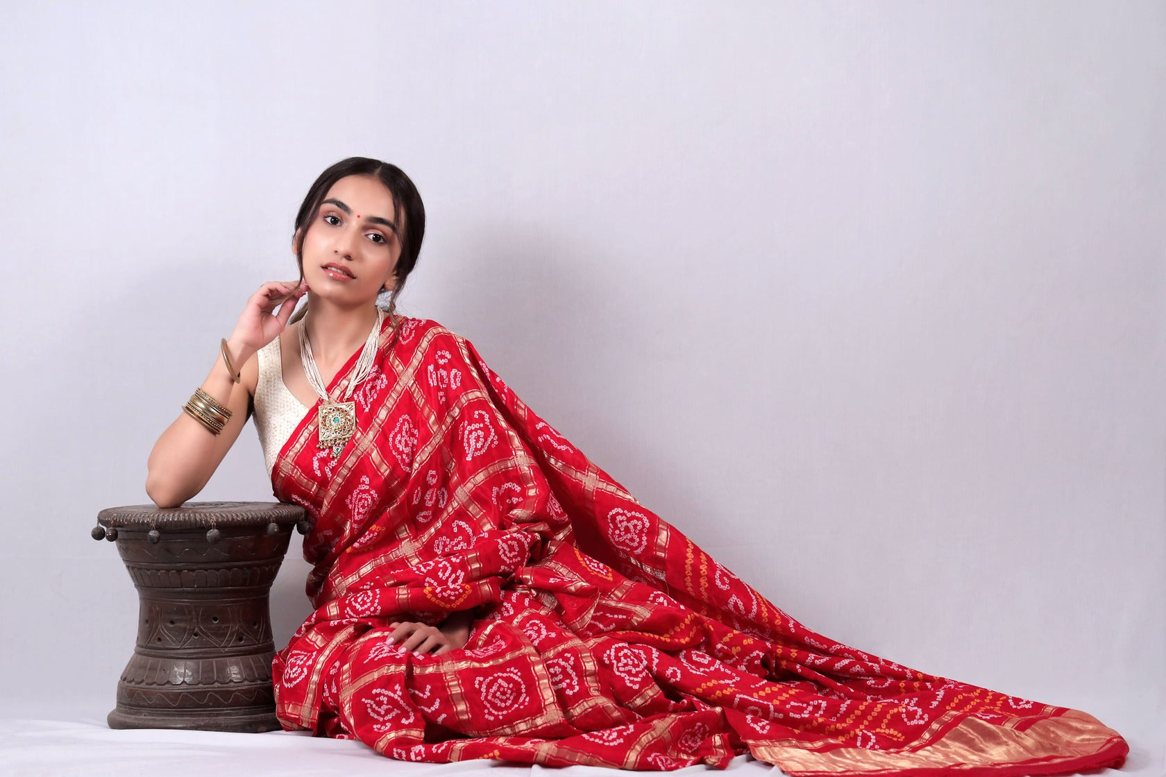 Red - Kutch Bandhani