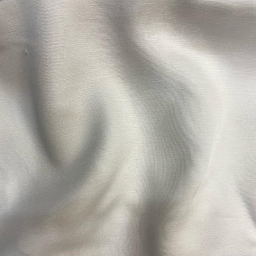 White Dyeable Plain Viscose Linen Satin Fabric