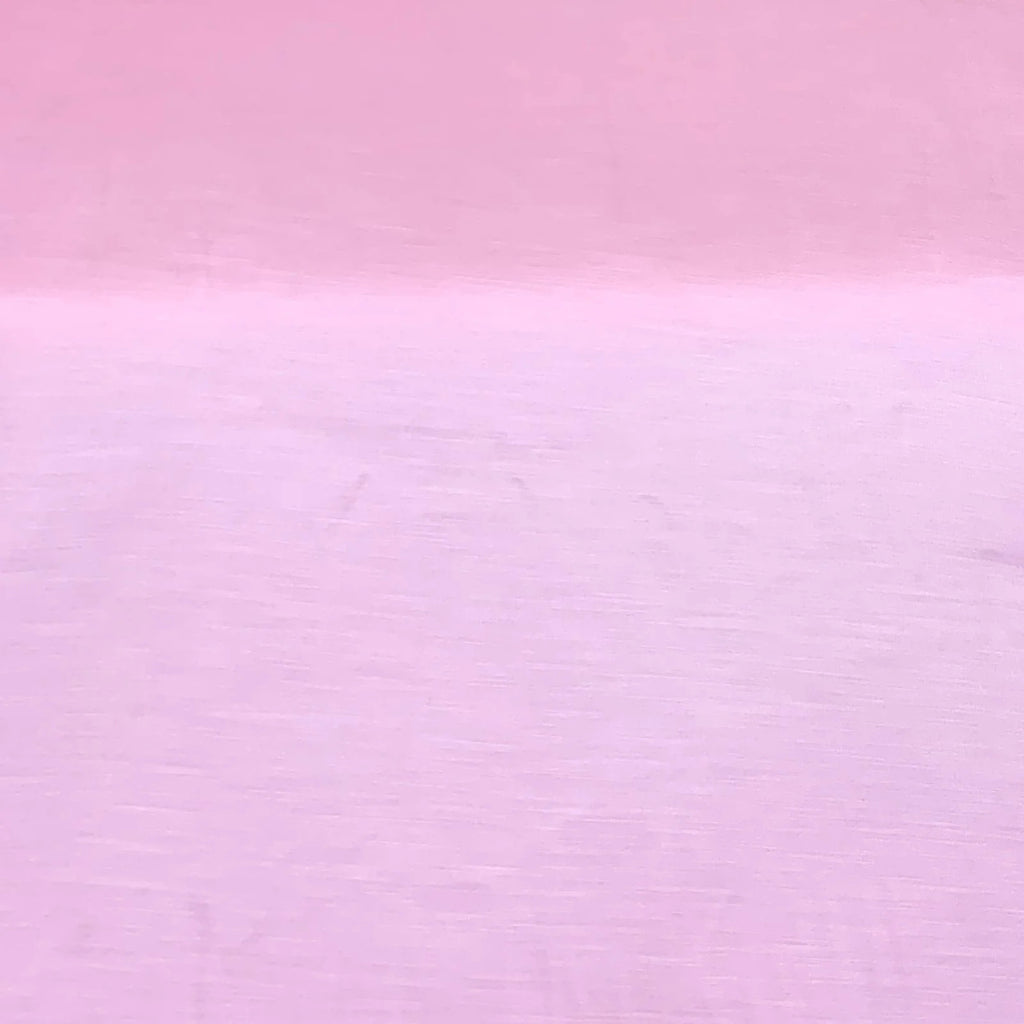 Light Pink Plain Viscose Linen Satin Fabric