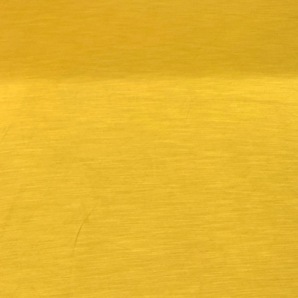 Mustard Yellow Plain Viscose Linen Satin Fabric