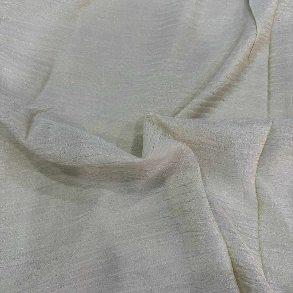 Golden Plain Dyeable Viscose Crushed Tissue Silk Fabric